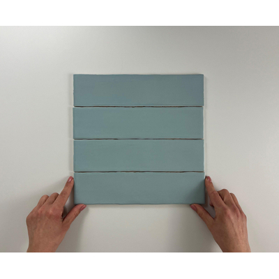 ÉCHANTILLON Terravito Pavero carreau mural - 7.5x30cm - Rectangle - 8.6mm - Sky mat