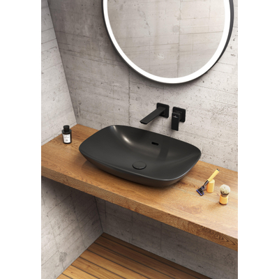 Villeroy & Boch Loop & Friends Lavabo 62x42cm Rectangulaire avec trop-plein CeramicPlus Ebony