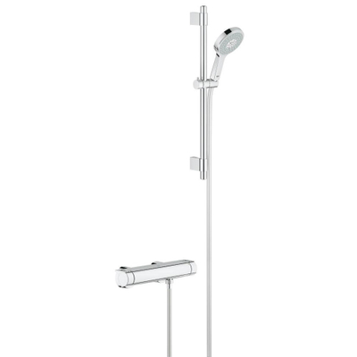 GROHE Grohtherm 2000 mitigeur de douche thermostatique avec ensemble de douche 60cm et douchette à main cosmopolitan massage chrome
