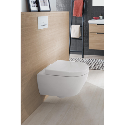 Villeroy & Boch Subway 2.0 cuvette suspendue - 56cm - DirectFlush à fond profond Ceramic+ et AntiBac blanc alpin
