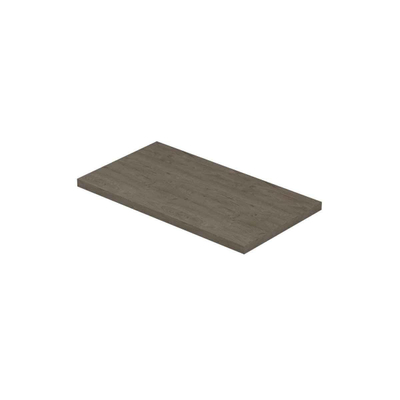 INK Topdeck XS Wastafelblad - 40x22x1.6cm - tbv onderkast - MFC - Greige Eiken