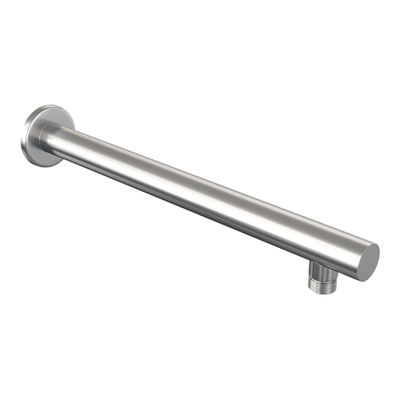 Brauer Brushed Edition Regendoucheset inbouw - hoofddouche 20cm - 3 gladde knoppen - rechte wandarm - handdouche rond 3 standen - PVD - geborsteld RVS