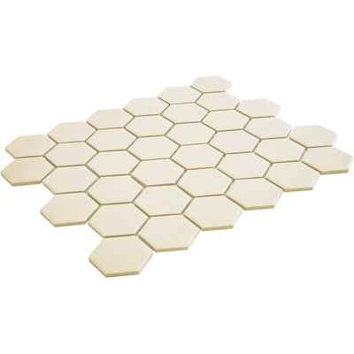 La Mosaic Factory London carreau mosaïque - 28,2x32,1cm - carrelage mural et de sol - Hexagone/Hexagone - Porcelaine Blanc Mat