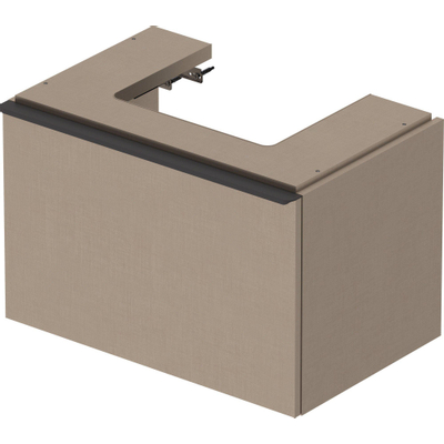 Duravit D-Neo wastafelonderkast 68.4x44x44.2cm 1 lade Linnen Mat