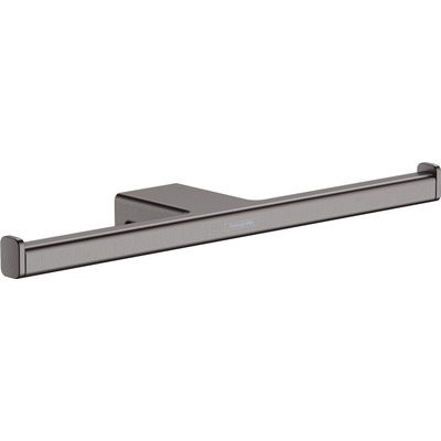Hansgrohe AddStoris Q closetrolhouder dubbel - geborsteld zwart chroom (antraciet)