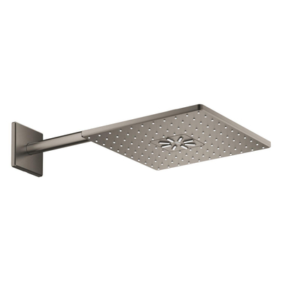 GROHE Rainshower SmartActive 310 Cube Hoofddouche - 31x31cm - 2 straalsoorten - wandarm 43cm - geborsteld hard graphite
