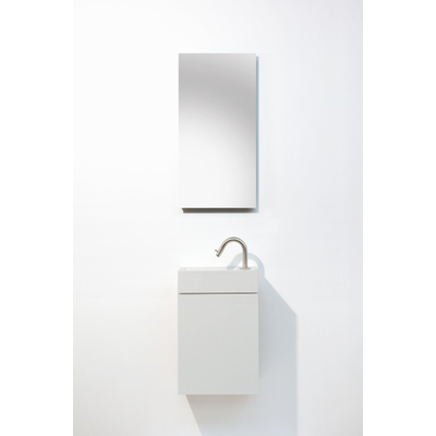 Van Marcke Durma Ensemble meuble lave-mains - 40x20x50cm - 1 porte - droite - 1 trou de robinet - droite - white standard