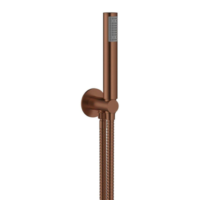 Crosswater MPRO Douche pluie - encastrable -pommeau 20cm - bras de douche mural - douchette stick - Bronze brossé