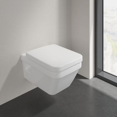 Villeroy & Boch Architectura Omnia Architectura combipack - met wandcloset - diepspoel hoekig DirectFlush - met zitting - met softclose en quick release CeramicPlus - White Alpine (glans wit)