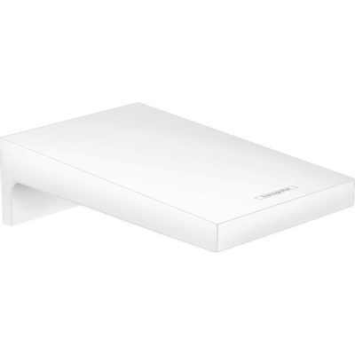 Hansgrohe Metropol Baduitloop breed - wandmontage - voorsprong uitloop 18.5cm - mat wit