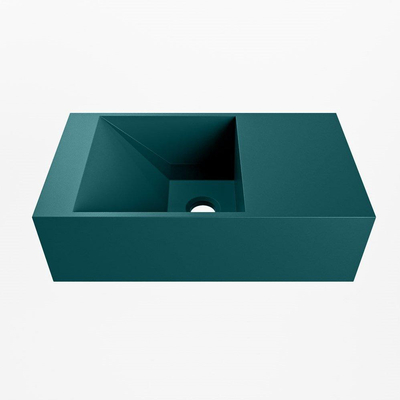 Mondiaz TYNE Lavabo pour toilettes - 40cm - solid surface - sans trou de robinet - vasque à droite - Smag