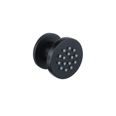 Fortifura Calvi zijdouche - 5cm - rond - mat zwart OUTLETSTORE
