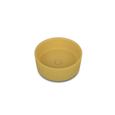 Ideavit Idea.deep lavabo à poser - 39x15cm - rond - incl. bonde clic clac - béton D10