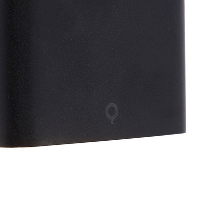 QAZQA Batt applique murale - 11,5x9x3cm - LED incl. - IP65 - noir mat