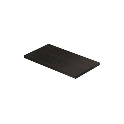 INK Topdeck XS Plan vasque - 40x22x1.6cm - pour meuble bas - MFC Chêne intense
