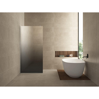 Wiesbaden Slim plaque en verre dégradé miroir fumé - vers verre clair 1200x2000 8mm nano