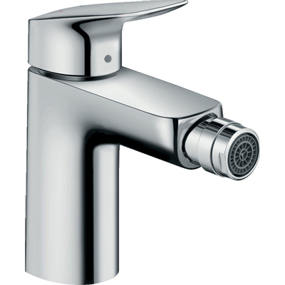 Hansgrohe Logis 1 gats bidetkraan - 100 met waste - hoogglans chroom