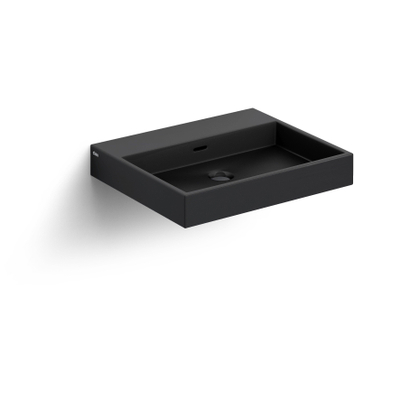 Clou Wash Me lavabo 50x42cm sans bonde Céramique Noir mat