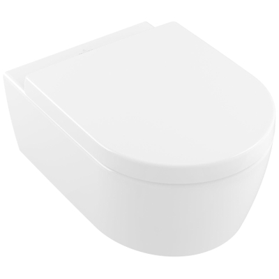 Villeroy & Boch Avento pack wandcloset - 53cm - zonder spoelrand CeramicPlus - diepspoel - Stone White (mat wit)