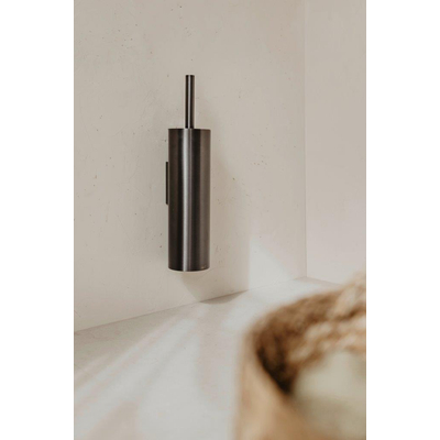 Zack TUBO Brosse WC murale - 12.5x40cm - graphite
