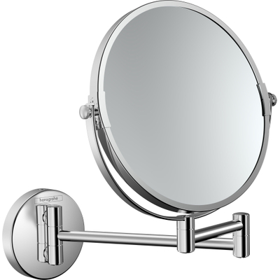 Hansgrohe Logis Universal scheerspiegel 2-armig en 3x vergrotend 18cm chroom