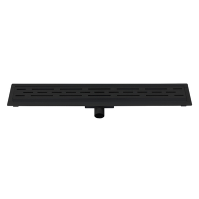 Best Design Black douchegoot - 7x100cm - met flens - Zwart mat