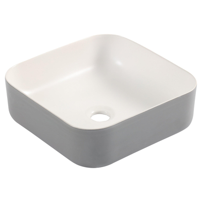 Differnz Nila vasque - 38x38x13cm - céramique - gris