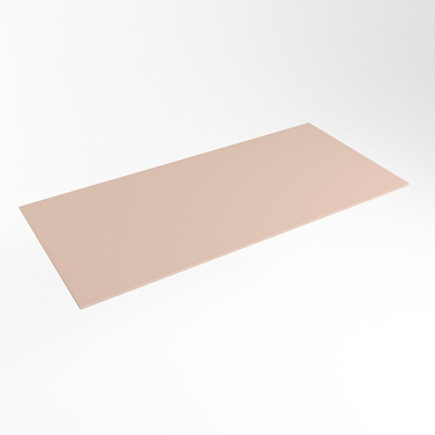 Mondiaz TOP 51 Topblad - 110x51x0.9cm - geschikt voor afdekplaat - Solid surface - Rosee