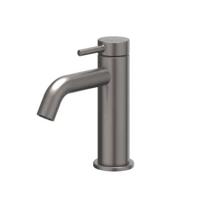 Ivy Bond wastafelkraan - opbouw - laag - 1-gats - PVD - geborsteld metal black (antraciet)