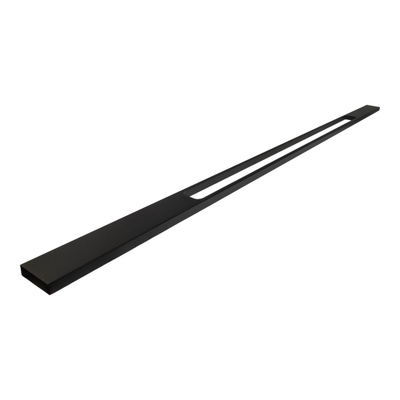 BRAUER Poignée de meuble en applique - 48cm - modèle J - matériau inox - noir mat