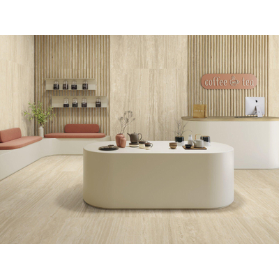 SAMPLE Terravito Dovaro wand- en vloertegel - 60x60cm - 9mm - gerectificeerd - Donker Beige