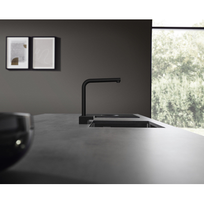 Hansgrohe Aquno Select M81 - 1 greeps keukenkraan - 250 uitrekb. uitloop - 2jet - sbox - mat zwart