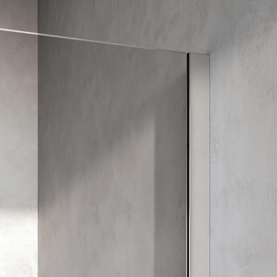 BRAUER Oblivion Douche à l'italienne - 130x200cm - revêtement verre - verre clair - Chrome