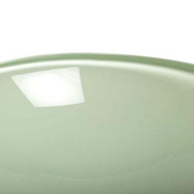 Saniclass Fragola Vasque à poser 30x10.5cm rond verre durci blanc