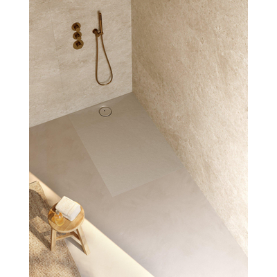Riho Nuvia Douchevloer - 120x80cm - antibacterieel - purite - pebble grey