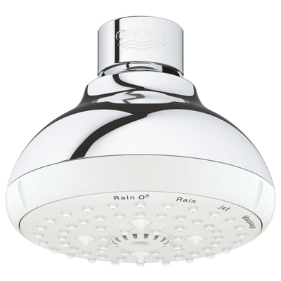 Grohe Tempesta 100 Hoofddouche - 10cm - 4 straalsoorten - chroom/ - wit