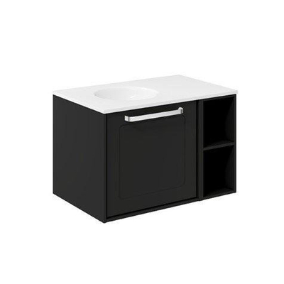 Crosswater Infinity Armoire colonne - 20x45x45cm - Noir mat