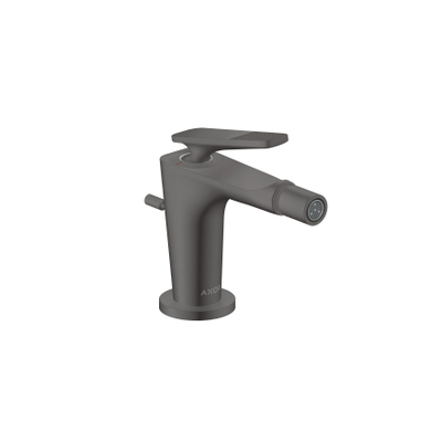 Hansgrohe Axor Citterio C 1-gats bidetkraan m. pop-up trekwaste m. cubic cutvoorsprong 11.3cm - brushed black chrome