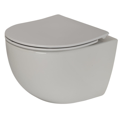 Plieger Zano Ensemble WC - réservoir à encastrer UP320 - cuvette suspendue - compacte - abattant slim - softclose - plaque de commande blanche - boutons ronds - blanc