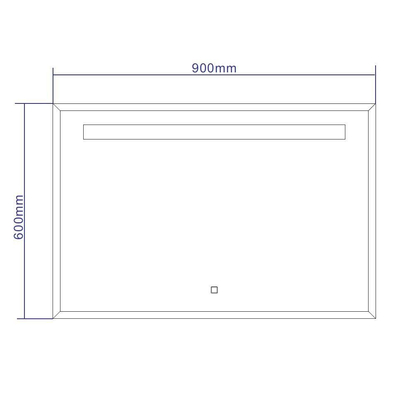 Best Design Miracle miroir 90x60cm éclairage à LED