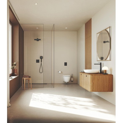 GROHE Grohtherm SmartControl afbouwdeel - vierkant - thermostatisch - 3 functies - mat zwart