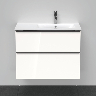 Duravit D-neo Meuble sous vasque 81x46.2x62.5cm 2 tiroirs Blanc haute brillance
