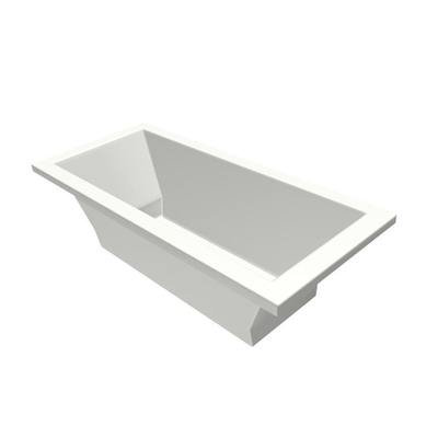 Xenz Society Duobad - 170x75x53 - afvoer Midden - acryl - wit mat
