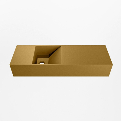 Mondiaz TYNE Fontein - 70x23x12cm - wasbak Links - zonder kraangaten - solid surface - Oro