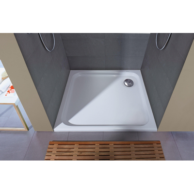 Duravit D-code douchebak 90x90x8.5cm vierkant acryl wit