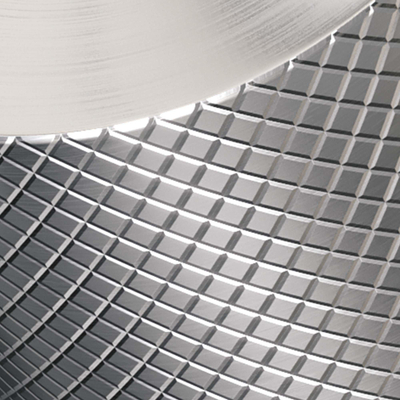 Brauer Brushed carving Mitigeur de lavabo sur plage - haut - modèle a - PVD - inox brossé