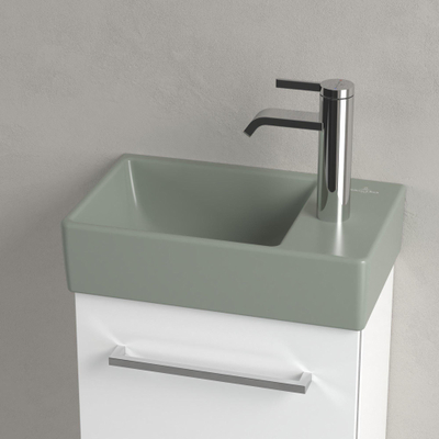 Villeroy & Boch Avento fontein - 36x22cm L - 1 kraangat - zonder overloop CeramicPlus - Morning Green (groen)