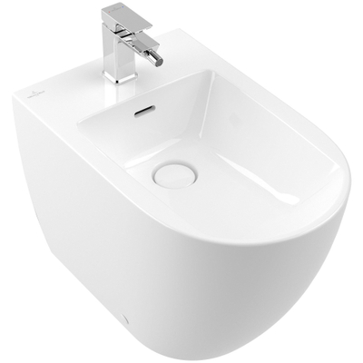 Villeroy & Boch Subway 3.0 staand bidet - 37x59.5cm - met kraangat - met overloop - White Alpine (glans wit)