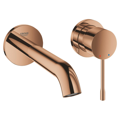 Grohe Essence New Wastafelkraan Inbouw - uitloop 18.3cm - M-size - warm sunset (koper)