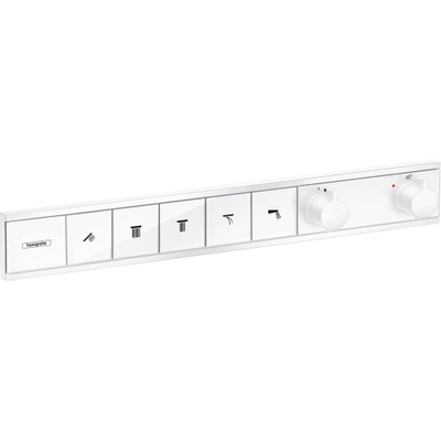 Hansgrohe Rainselect Afbouwdeel - voor inbouw douchekraan - thermostatisch - voor 5 functies - 66.9x90cm - thermostaat - mat wit